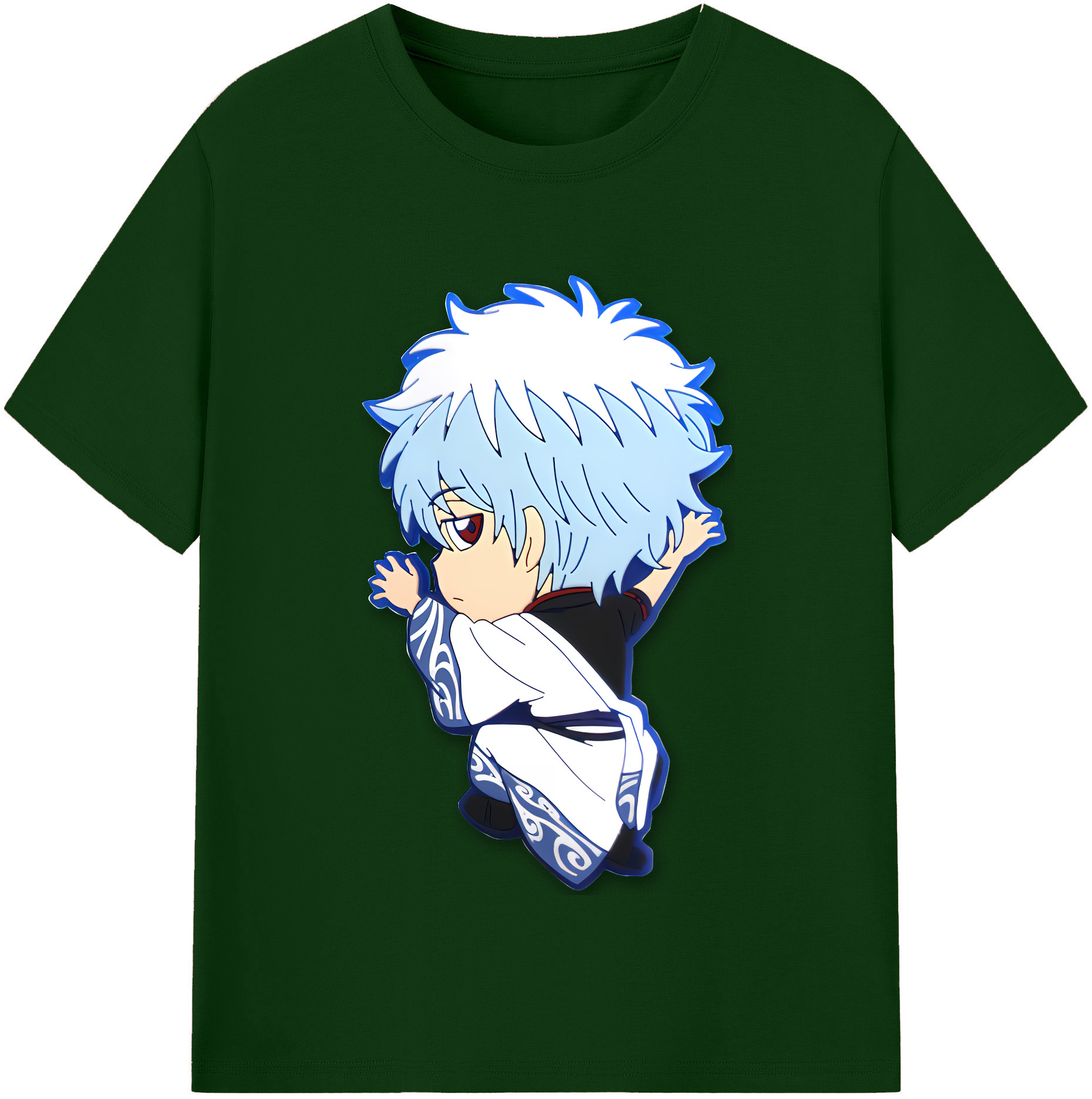 （画像用） ぎんたま 坂田銀時（さかたぎんとき） 神楽 志村新八（しむら しんぱち） GINTAMA Sakata Gintoki Kagura Shimura Shinpachi 綿100％半袖Tシャツ（フロントプリント）